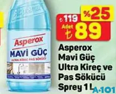 ASPEROX MAVİ GÜÇ ULTRA KİREÇ VE PAS SÖKÜCÜ SPREY 1 L